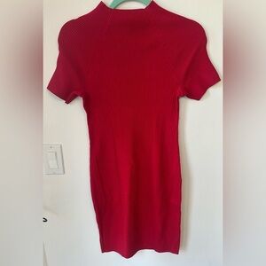 525 Ruby red bodycon dress Born in Bklyn ruby red dress size small